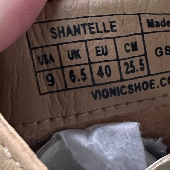 Vionic Shantelle Leather Waterproof Ankle Boots Wheat I2042L1200 Women's 9M NWB - Picture 9 of 10